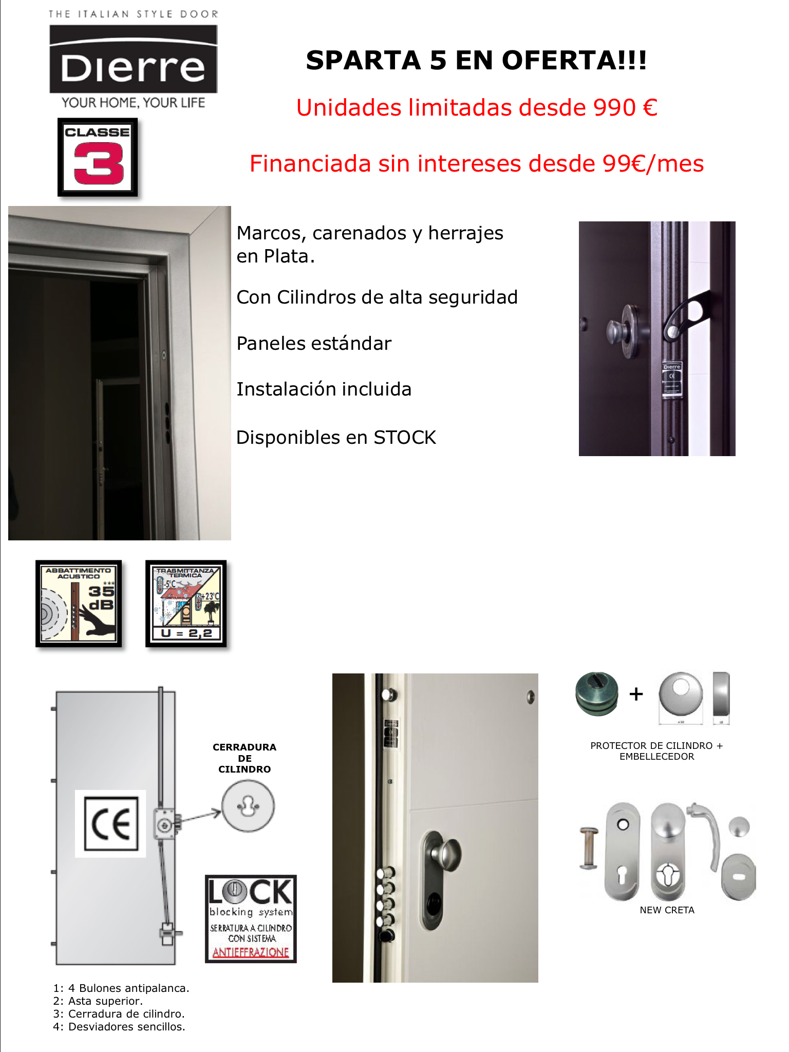 Tu Nueva Puerta Acorazada Desde 990 €